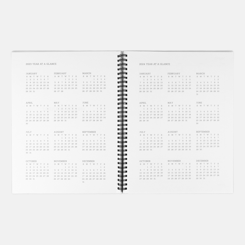 Planner Hardcover Spiral 8.5 x 11