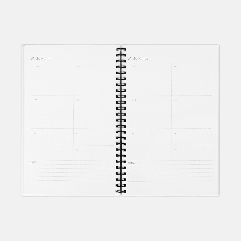 Planner Hardcover Spiral 5.5 x 8.5