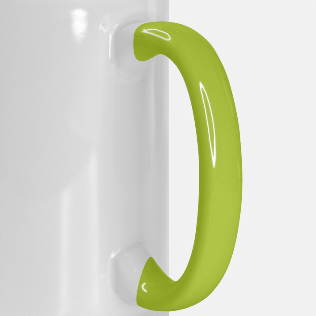 Mug Deluxe 15oz. (Green + White)