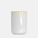 Mug Deluxe 15oz. (Yellow + White)