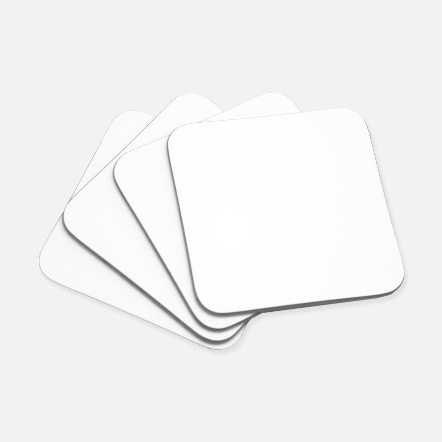 Coaster Hardboard Back (Square) 4PK