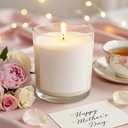 Straight-Sided Clear Glass Candle - Libby 2917 - Style 2