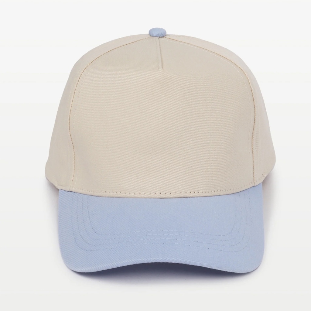 Two-Tone 5 Panel Baseball Cap