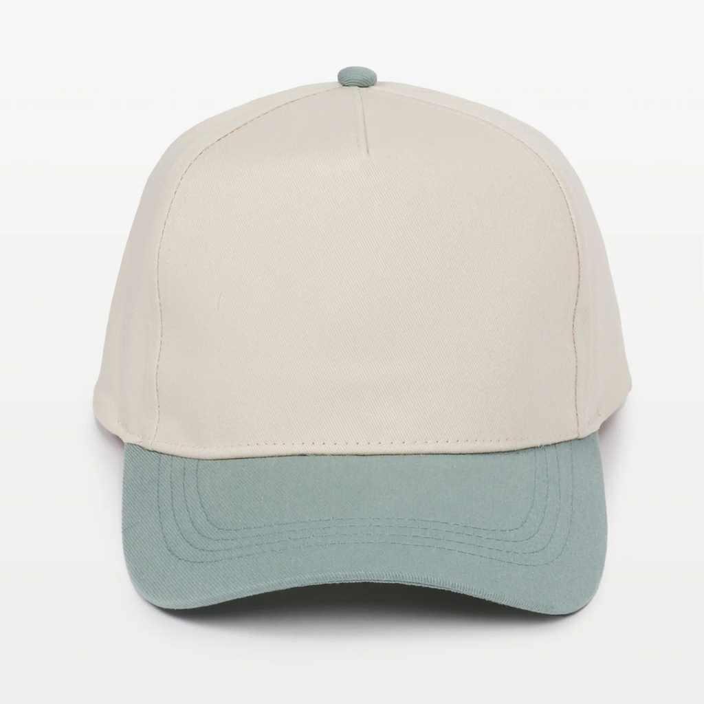 Two-Tone 5 Panel Baseball Cap