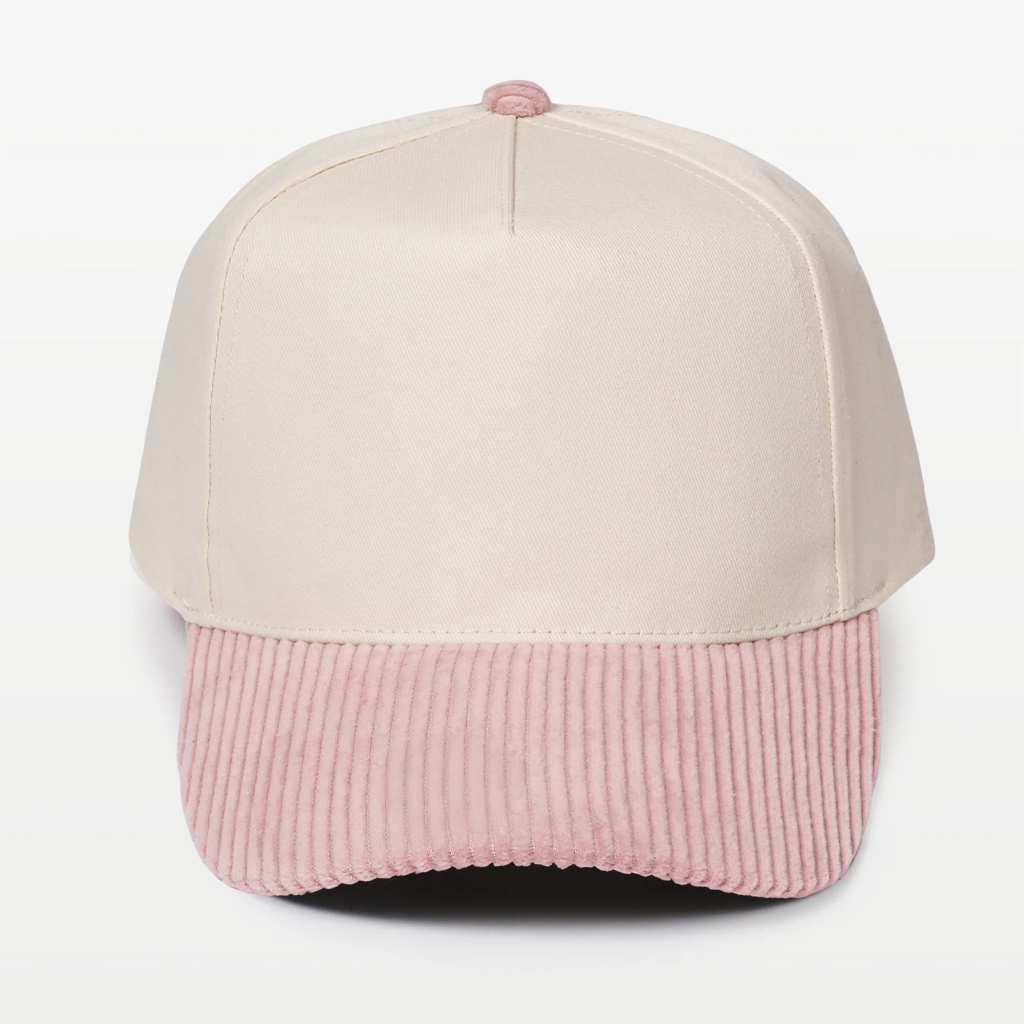 Corduroy Brim 5 Panel Baseball Cap