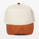 Corduroy Brim 5 Panel Baseball Cap