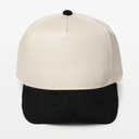 Corduroy Brim 5 Panel Baseball Cap