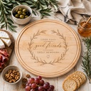 Round Charcuterie Board with Groove - 13.5” x 13.5”