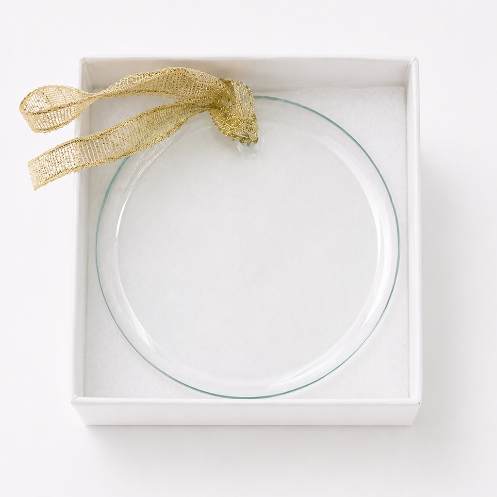Ornament - Clear Glass (Round)