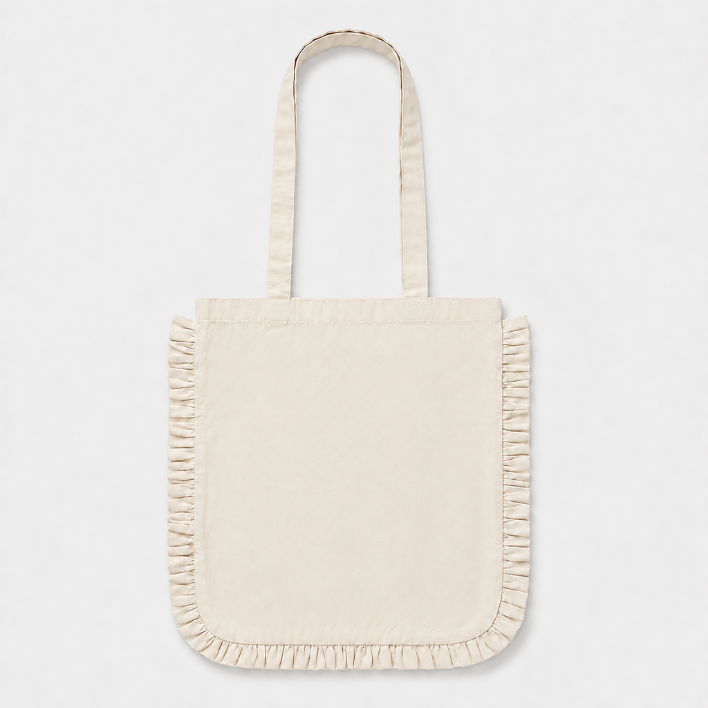 Ruffle Edge Tote Bag