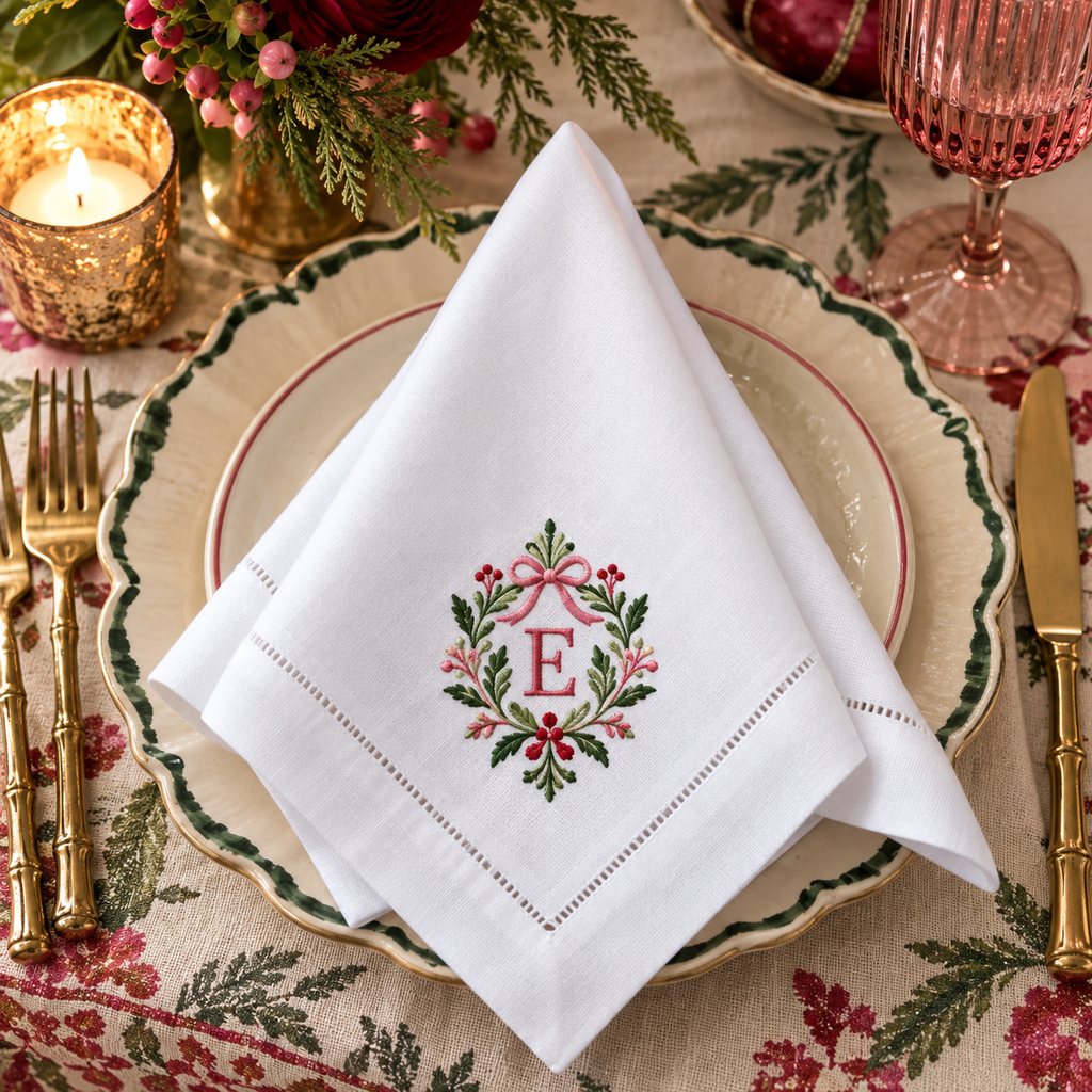 Napkin 18" Hem Stitch (Embroidery)