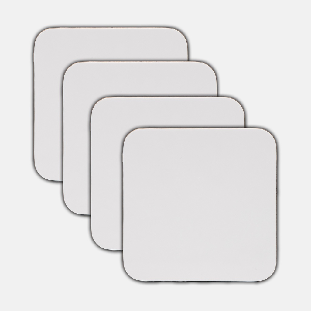 Coaster Hardboard Back (Square) 4PK