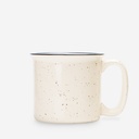 Ceramic Camp Mug Speckled Cream 13oz