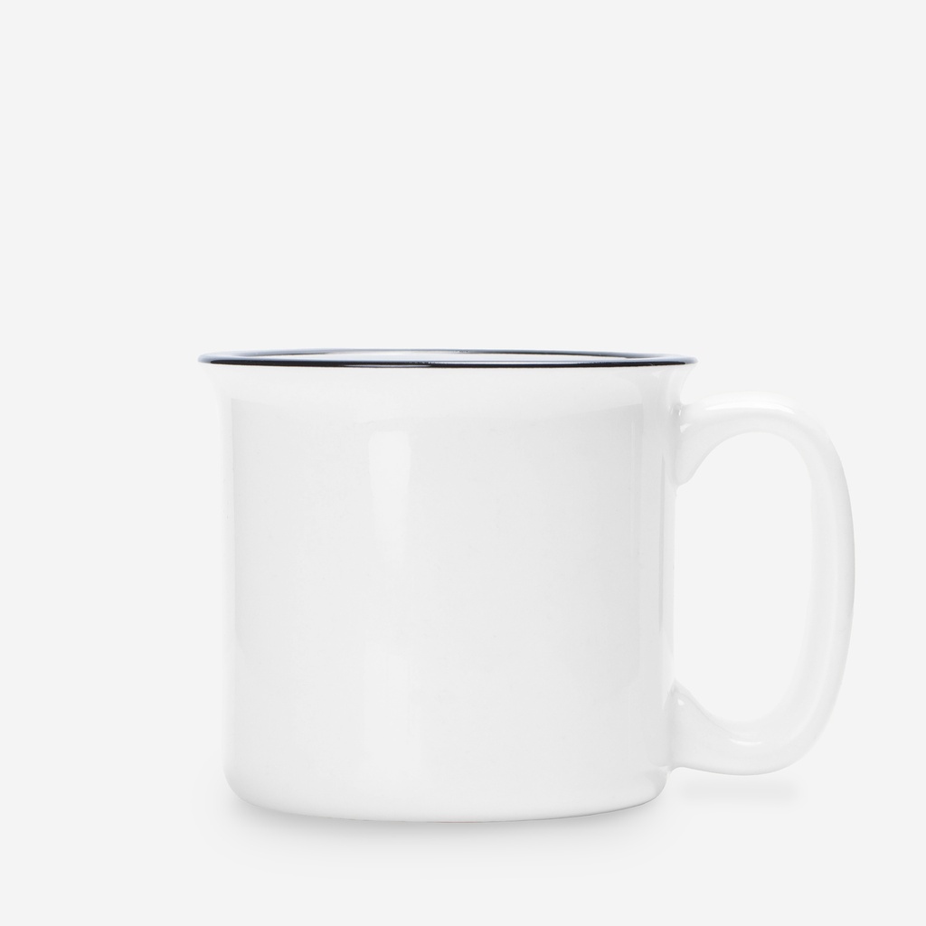 Ceramic Camp Mug White 13oz