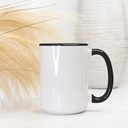 Mug Deluxe 15oz. (Black + White)