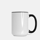 Mug Deluxe 15oz. (Black + White)