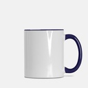 Mug 11 oz. (Dark Blue + White)