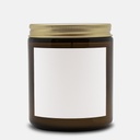 Candle Amber Jar 9oz