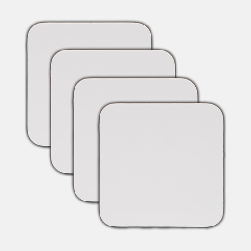 [H76] Coaster Hardboard Back (Square) 4PK