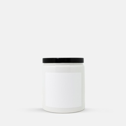 Candle Ceramic 8oz (White)