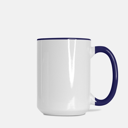 [K21-DRKBLU] Mug Deluxe 15oz. (Dark Blue + White)