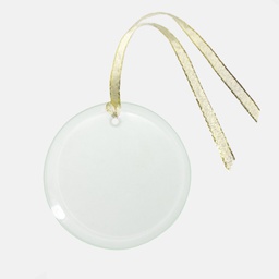 [H22-R] Ornament - Clear Glass (Round)