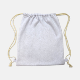 [A28-GY] Drawstring Sweatshirt Bag (Gray)